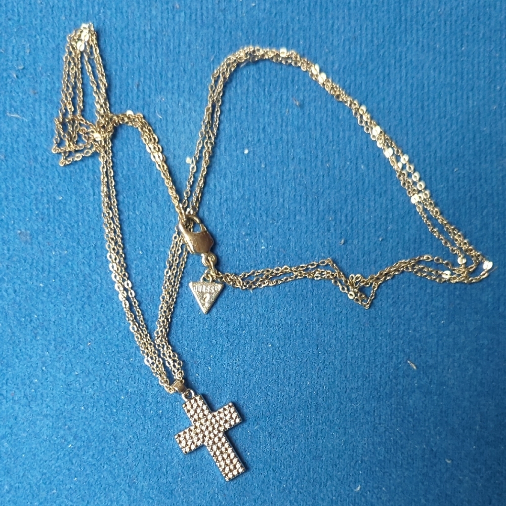 Gold Cross Pendant Necklace